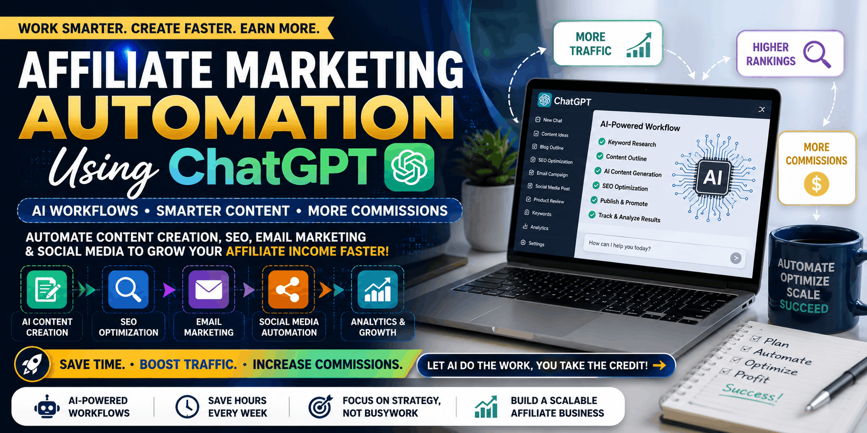Affiliate Marketing Automation Using ChatGPT – AI Workflow to Automate Content Creation, SEO, and Affiliate Marketing in 2026