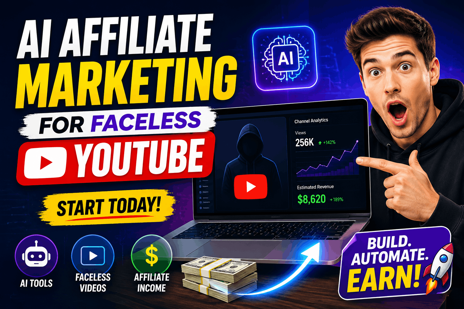 AI Affiliate Marketing for Faceless YouTube – Beginner's Guide to Building Passive Income with AI in 2026