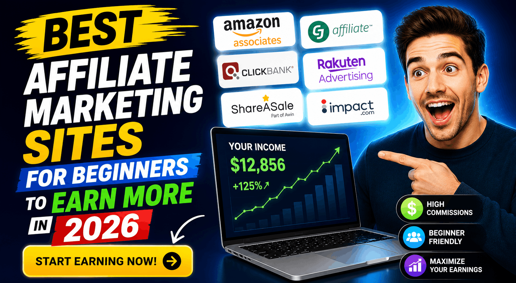 Best affiliate marketing sites for beginners to earn online in 2026 with top affiliate platforms comparison