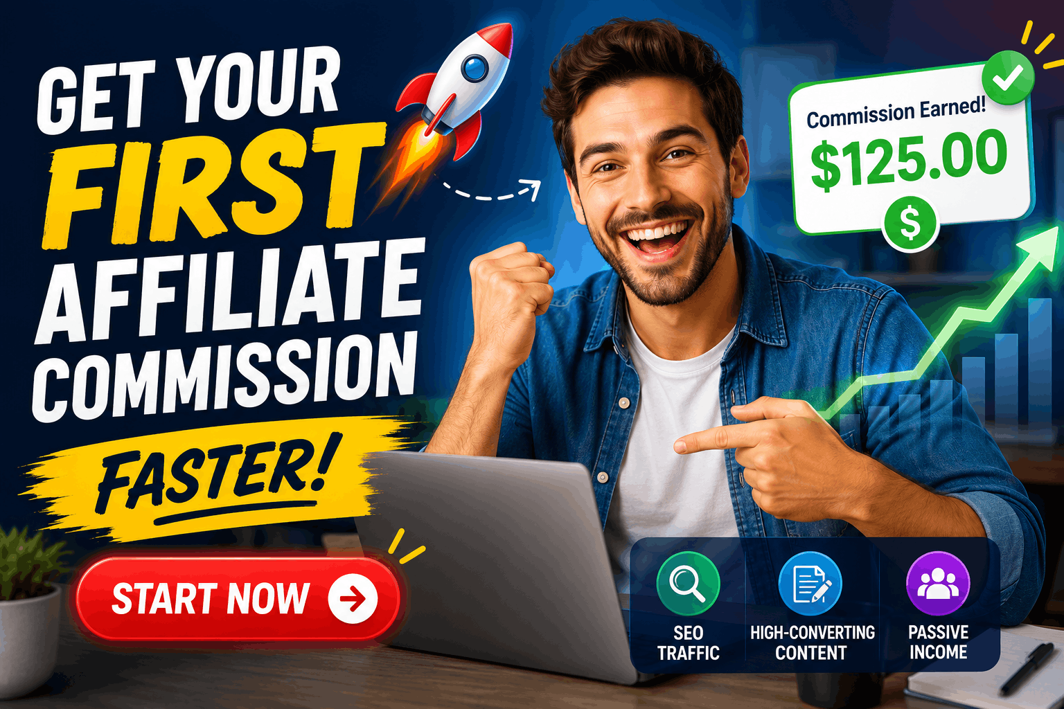 How to Get Your First Affiliate Commission Faster with SEO, Free Traffic, and High-Converting Content