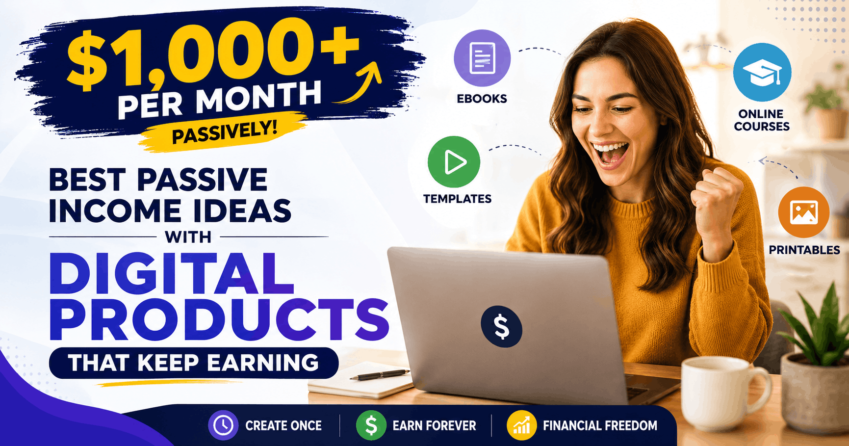 Best passive income ideas with digital products for building scalable online income