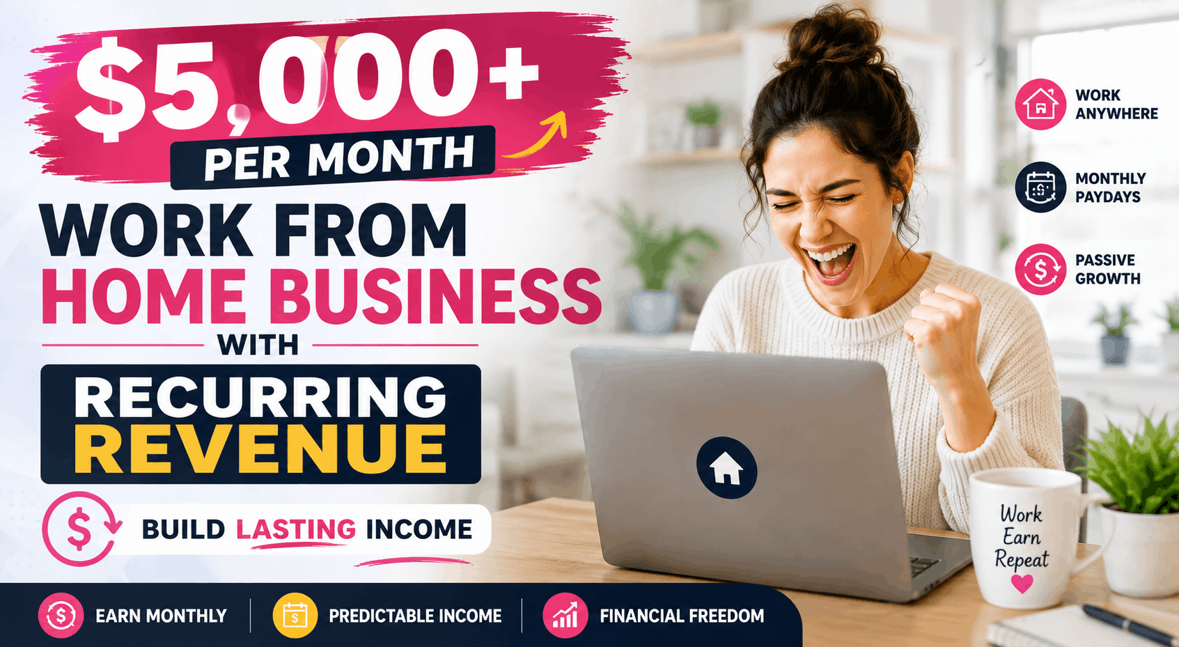 Work from home business with recurring revenue for building lasting online income